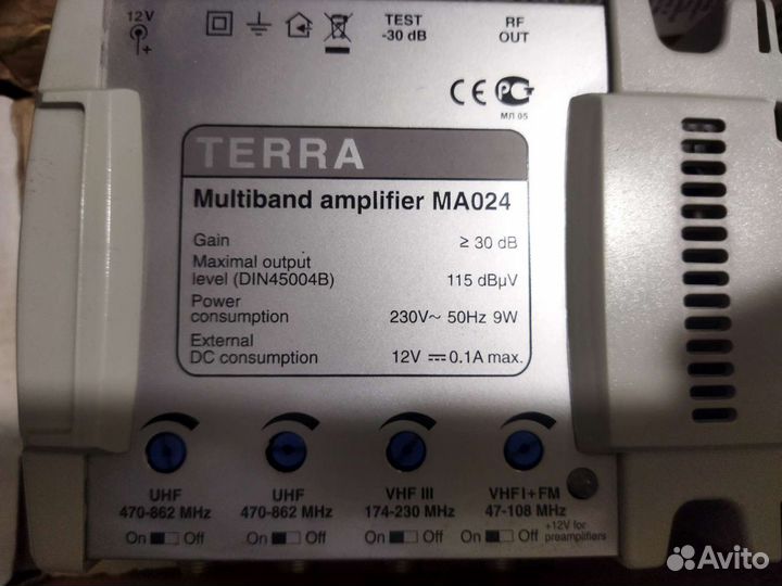 Антенный усилитель terra MA024