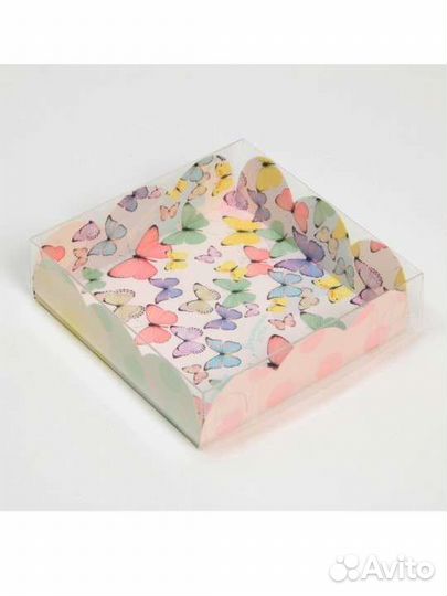 Коробочка для мыла, пряников, с PVC крышкой