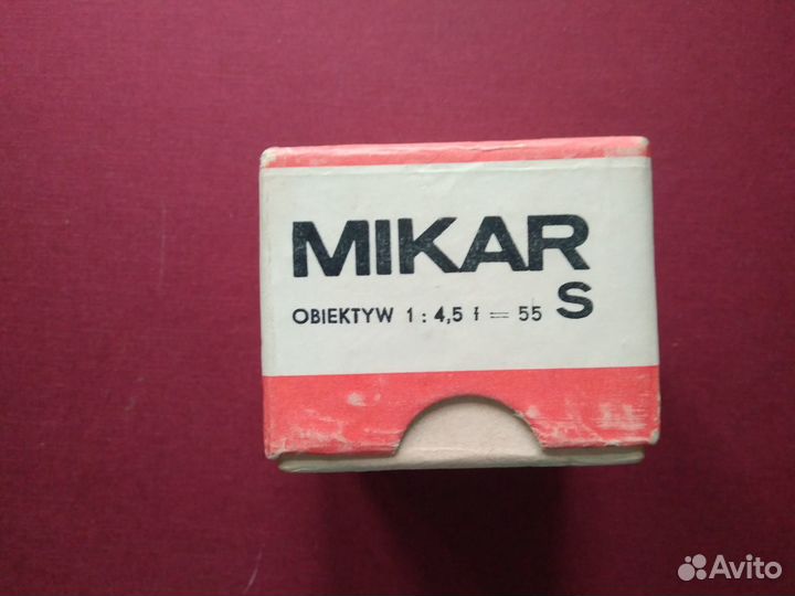 Mikar/S 4,5/55 объектив от фотоувеличителя Kroku