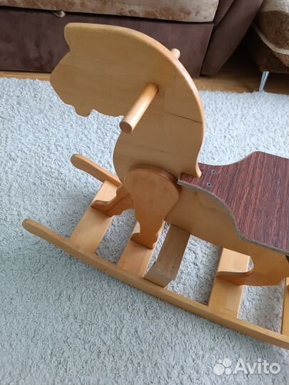 Лошадка качалка деревянная