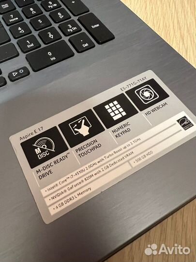 Acer Aspire E 17 E5-771G-71AY