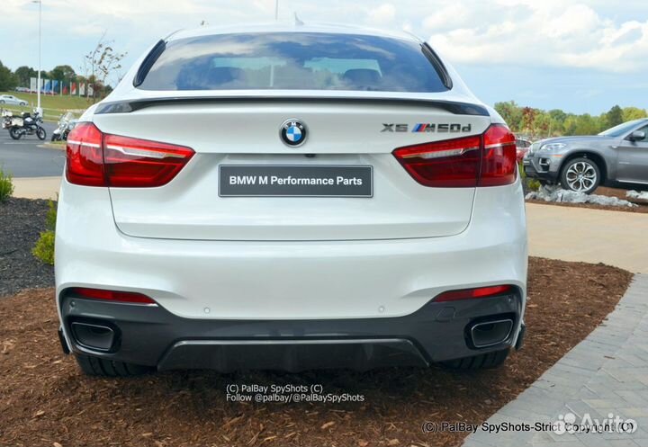 Спойлер бмв Х6 f16 абс черный глянец