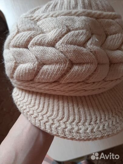 Кепка вязанная теплая, новая