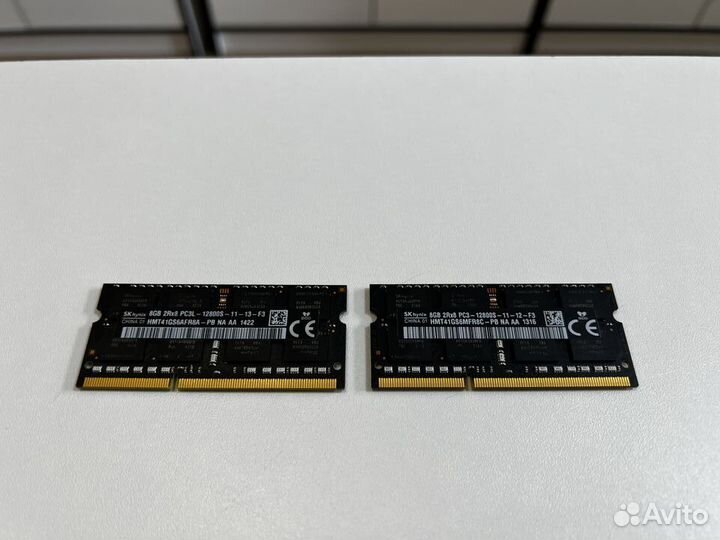 Оперативная память 8 Gb SO-dimm DDR3 1600 SK Hynix