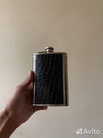 Фляжка stainless Steel 8OZ 240 мл экокожа