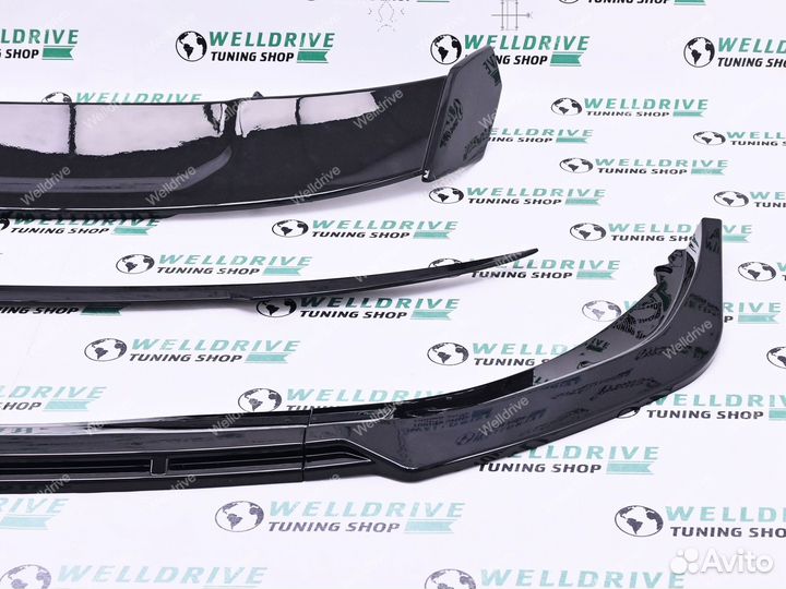 Губа передняя BMW 1 F40 без М пакета спойлеры