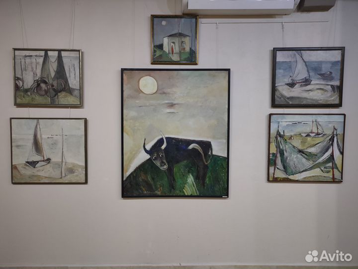 Соцреализм Павлоцкий В. Море, 5 картин, 50х60