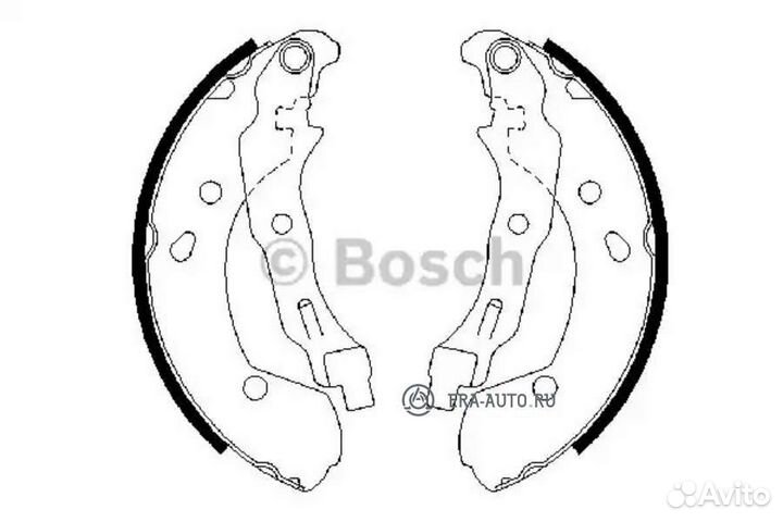 Bosch 0986487668 Колодки тормозные барабанные зад
