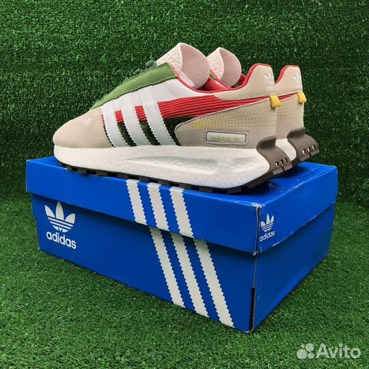 Adidas Retropy E5 Beige&Green / Кроссовки мужские