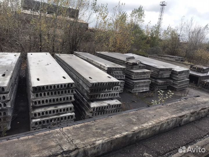 Плита Перекрытия.(Пустотная) Новая, Б/У) в наличии