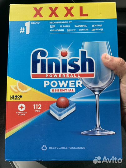 Finish Power Essential 112 шт