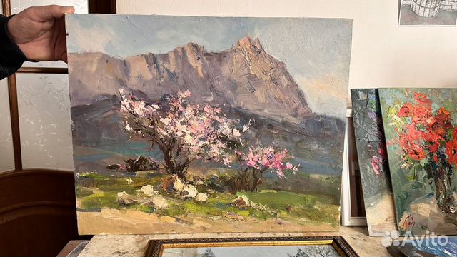 Картина горы Крым «Ай-Петри весной» цветение объявление продам