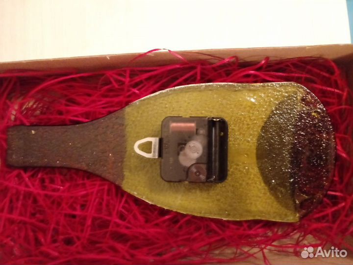 Часы новогодние ручная работа