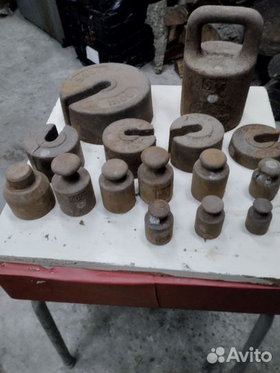 Весы СССР чугун с гирями