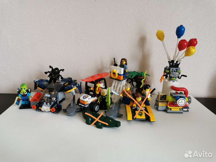 Микс разные наборы Lego. Лего Сити; Lego Marvel DC