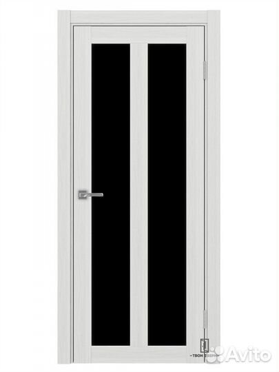 Дверь межкомнатная 521.22 лакобель, ясень серебрис