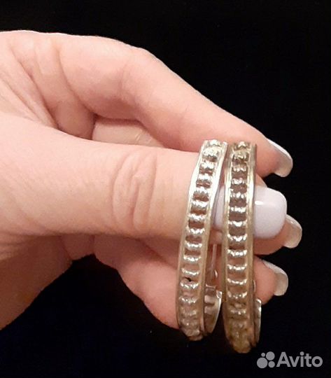 Серьги серебро СССР 925