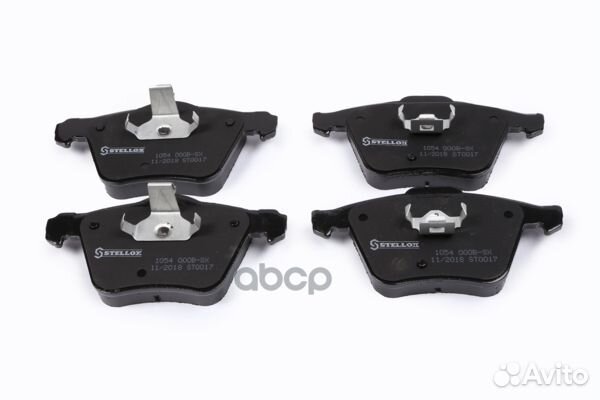 1054 000B-SX колодки дисковые передние с антис