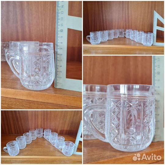 Фужеры СССР хрусталь стекло бокалы стаканы рюмки