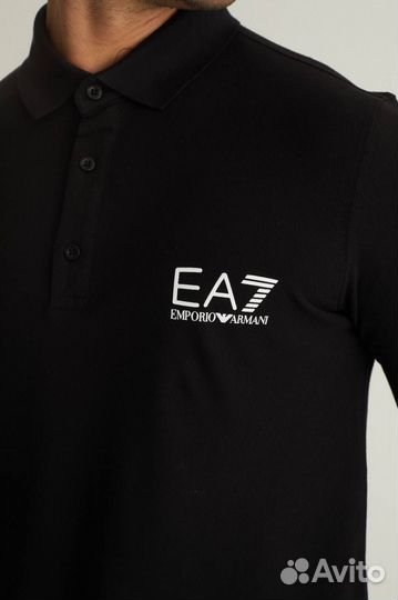 Поло с длинным рукавом EA7