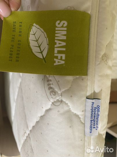 Матрас детский 120 60 plitex кокосовый наматрасник