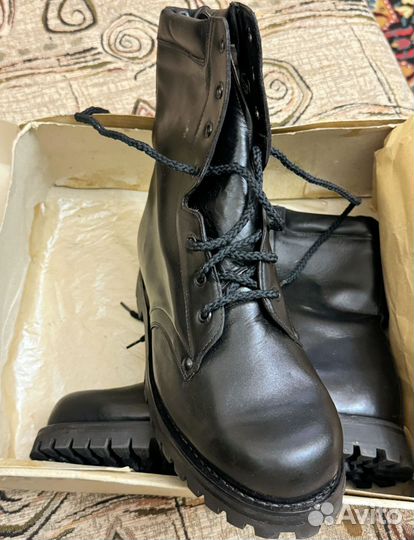 Берцы натуральная кожа