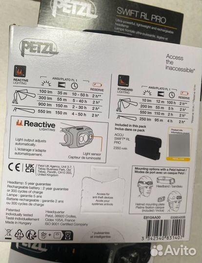 Налобный фонарь Petzl Оригинал