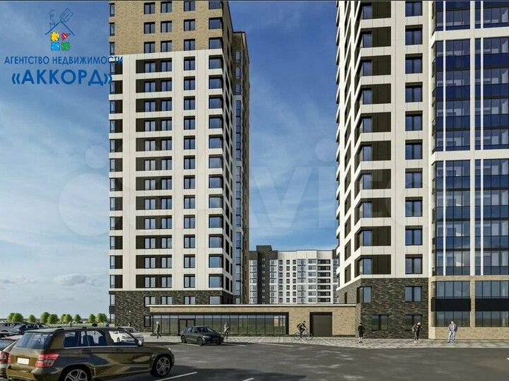 2-к. квартира, 55,1 м², 3/17 эт.