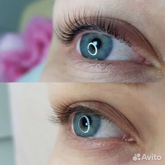 Ламинирование ресниц.Коррекция бровей