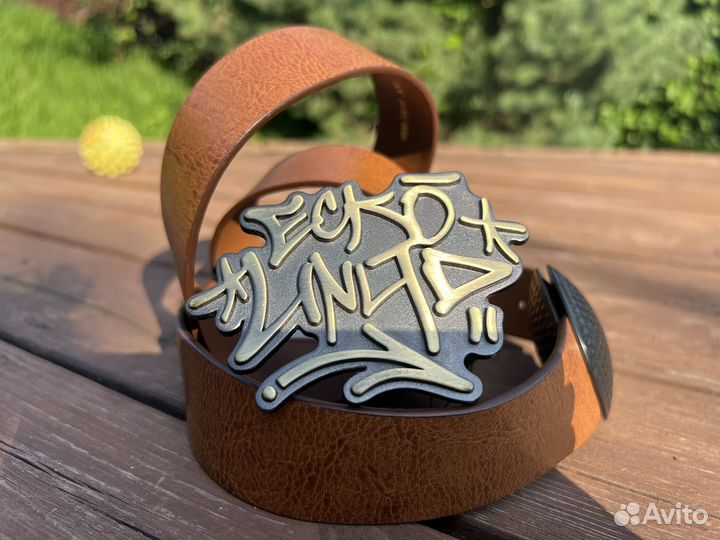 Мужской кожаный ремень ecko unlimited оригинал