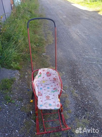 Детские санки с колесами