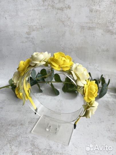 Ободок с цветами. Осенний ободок