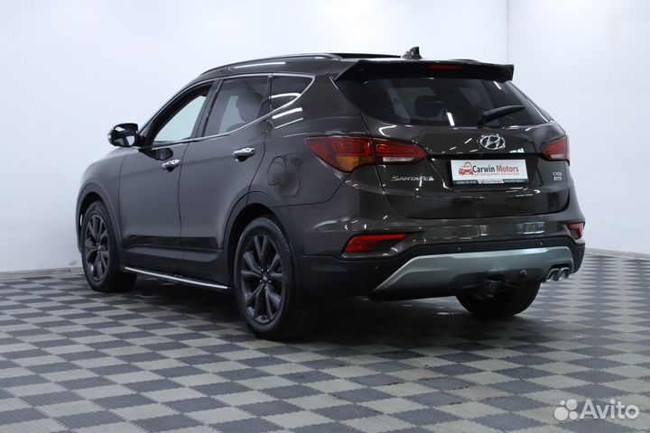 Hyundai Santa Fe 2.2 AT, 2017, 152 500 км