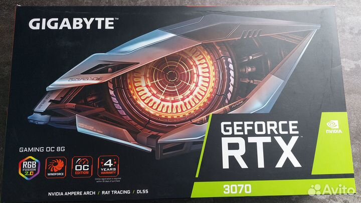 Видеокарта Gigabyte GeForce RTX 3070 Gaming OC 8G