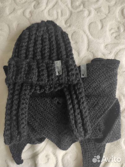 Комплект шапка и шарф ручная работа