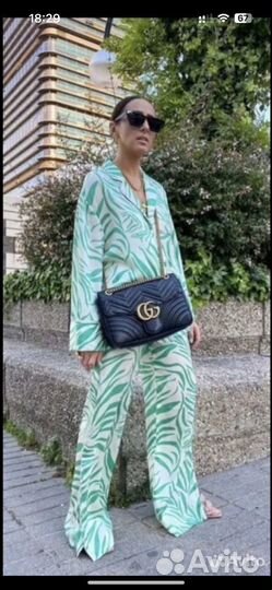 Костюм в пижамном стиле