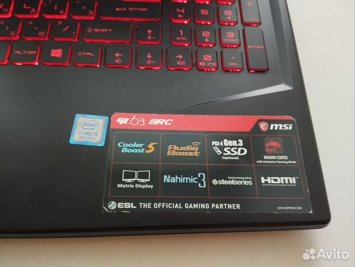 Игровой ноутбук msi