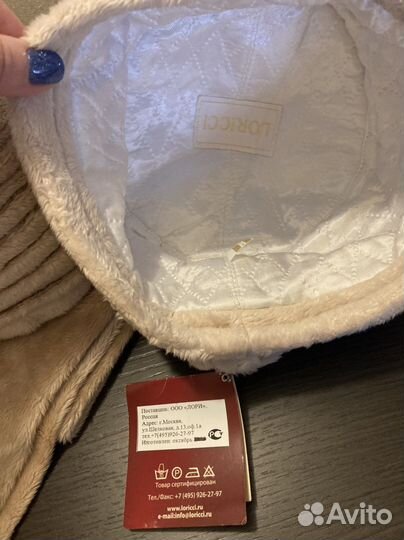 Шляпа, кубанка с шарфом