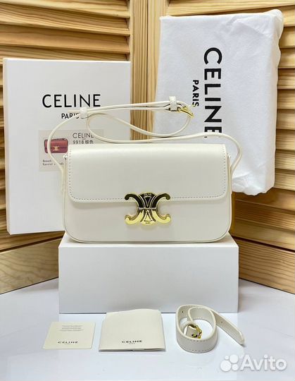 Сумка Celine молочная