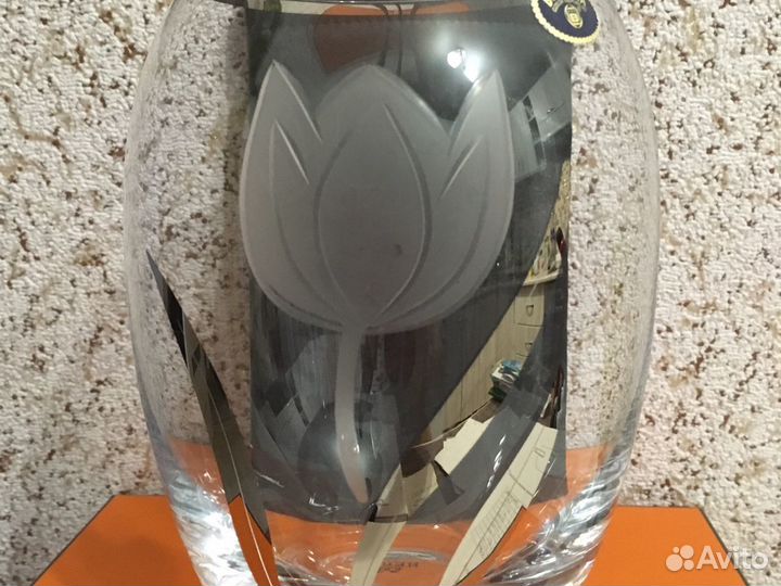 Богемское стекло. Ваза. Кувшин и 4 стакана