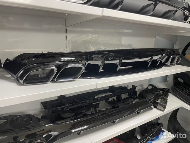 Диффузор насадки AMG 63 Mercedes C205 w205 coupe