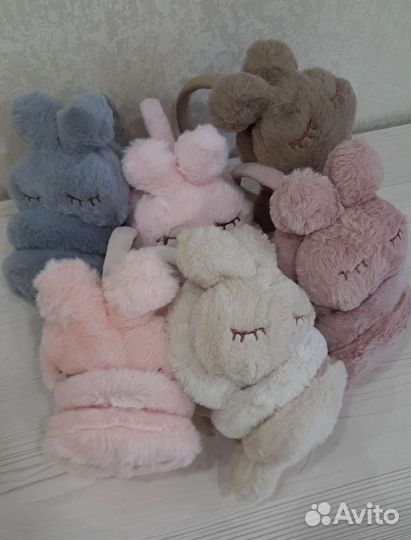 Детские наушники меховые теплые новые
