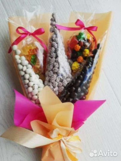 Съедобные букеты для женщин