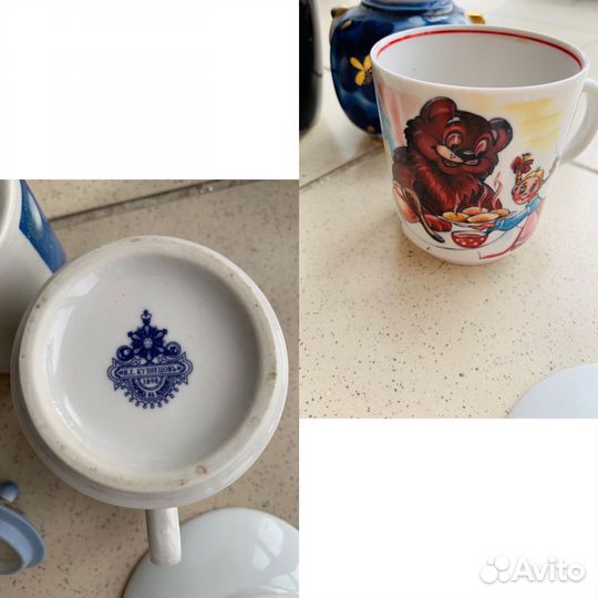 Посуда Кузнецов СССР гдр лфз Гжель BOhemia Kahla