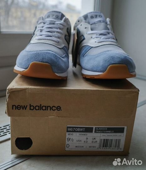 Кроссы New Balance 670 Made in UK 9.5US Оригинал