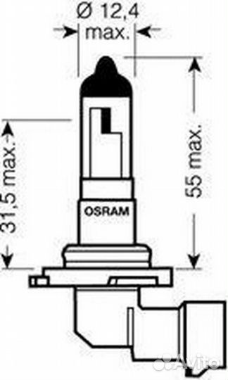 Лампа osram original line (12V/ 42W) H10 PY20d 914