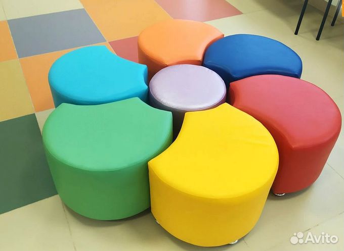 Мягкие игровые пуфы для детей