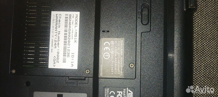 Ноутбук asus на запчасти