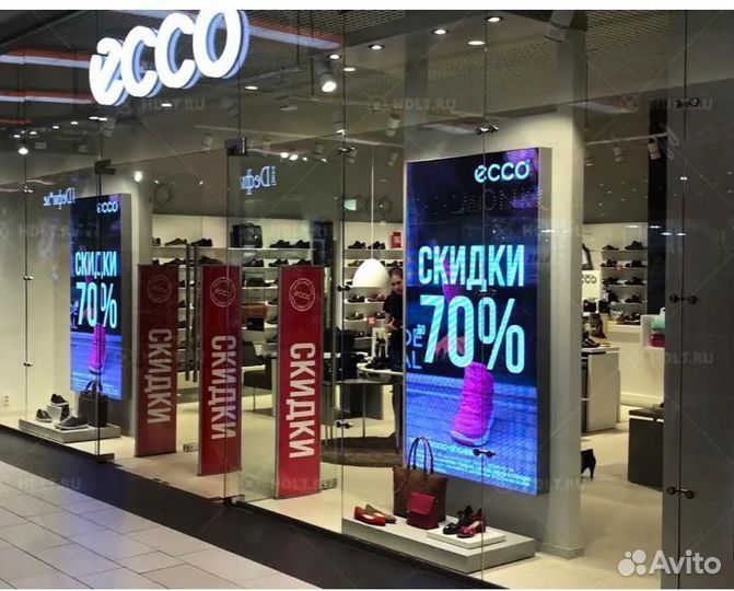 Рекламный видеопилон, видиоэкран