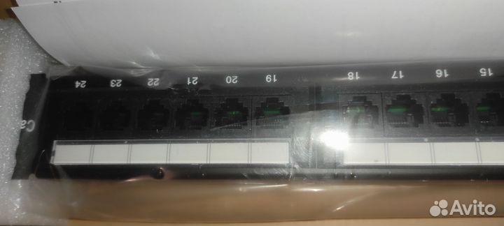 Патч-панель 19, 1U, 24 порта, CAT5e